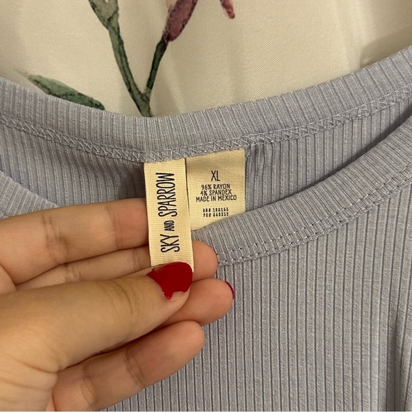 Light Blue Ruched Top - Picture 2 of 2